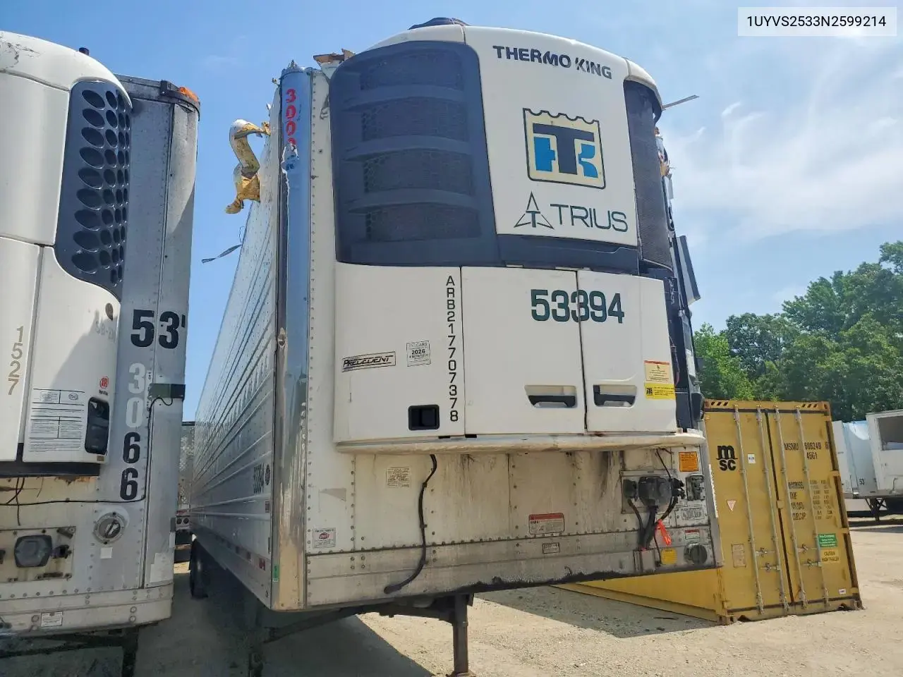 2022 Utility Vs2Ra Refrigerated Van Trailer