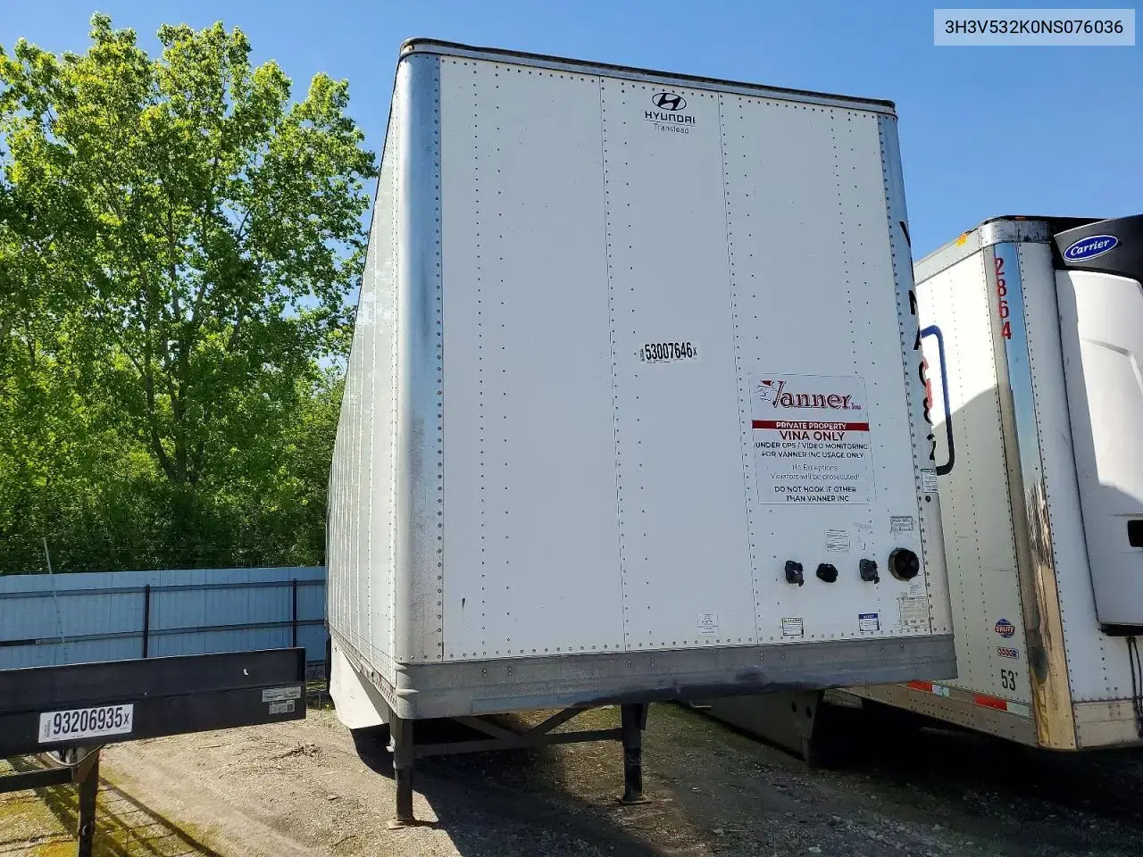 2022 Hyundai Translead Vc2530152-Ajs Dry Van Trailer