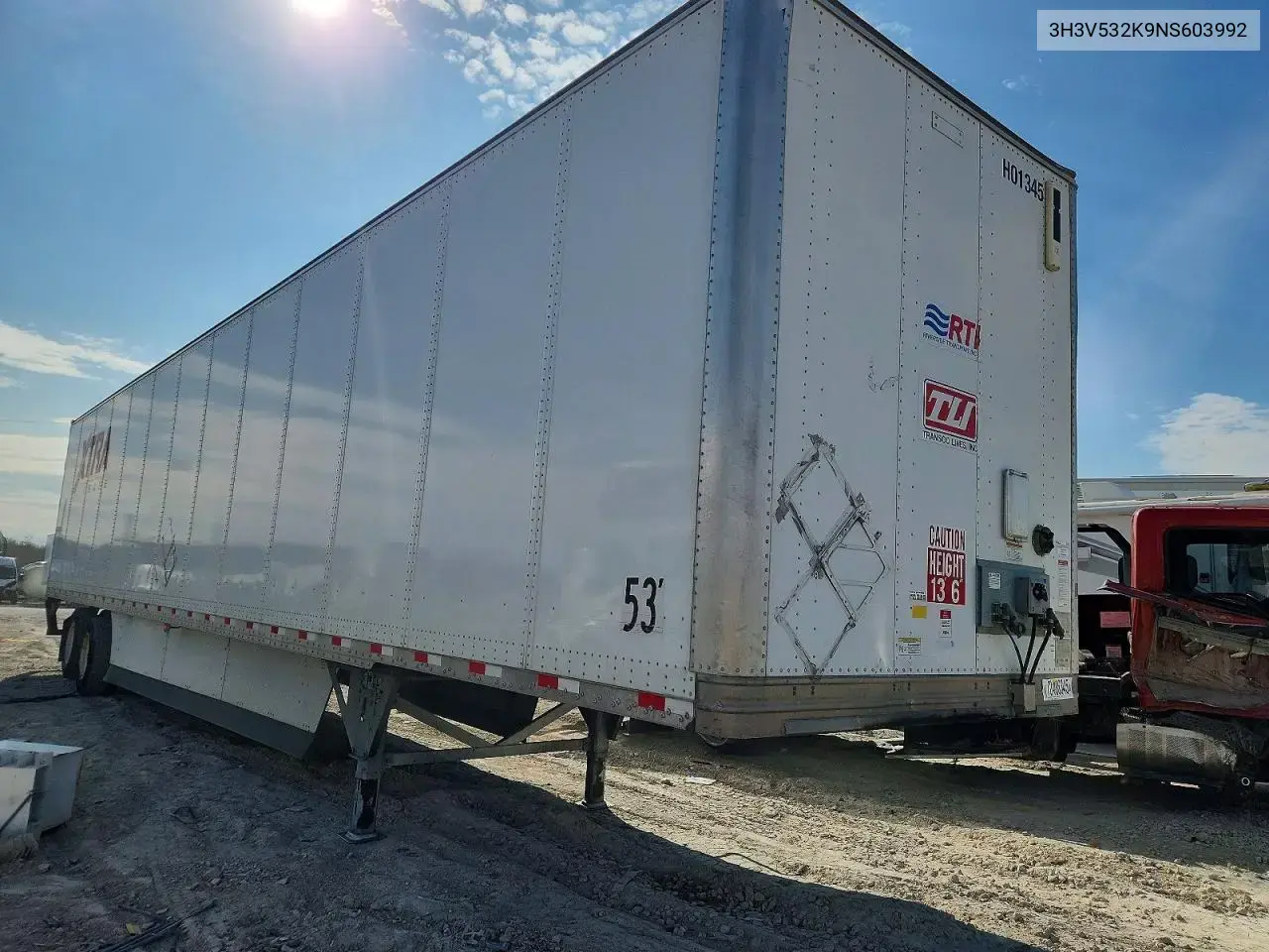 2022 Hyundai Translead Vc2530152-Js Dry Van Trailer