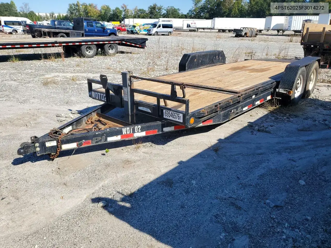 2015 Pj Trailer Flatbed Tr