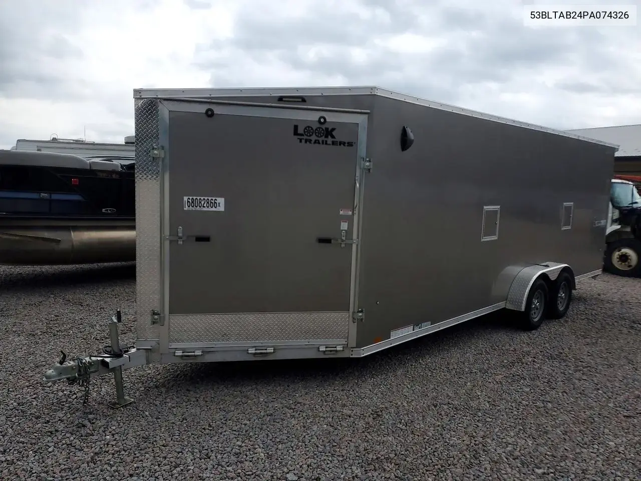 2023 Lgs Lasqa7.0X27Te2Ff Enclosed Cargo Snowmobile Trailer