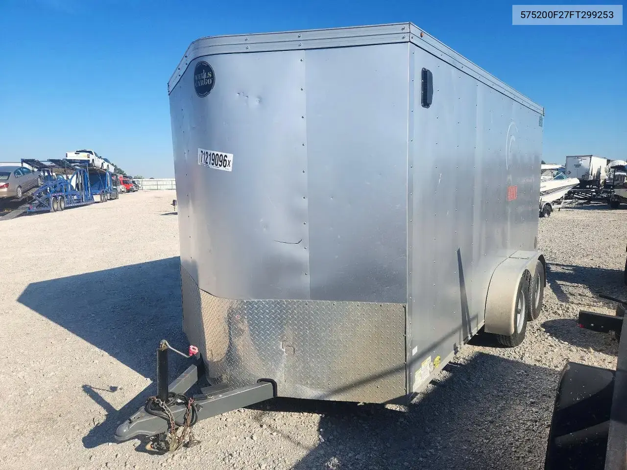 2015 Wells Cargo Rfv7X142 Enclosed Cargo Trailer