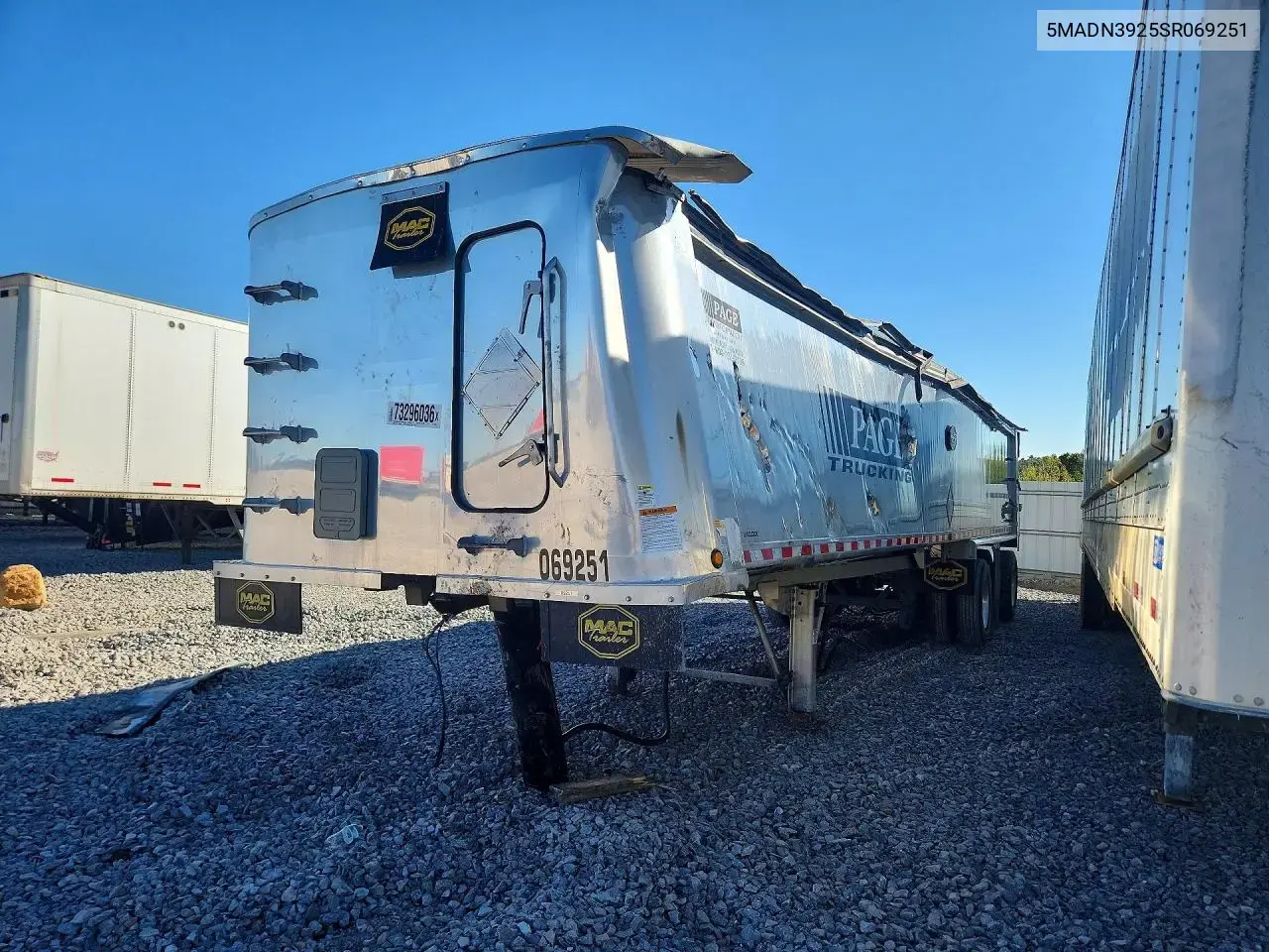 2025 Mac End Dump Trailer