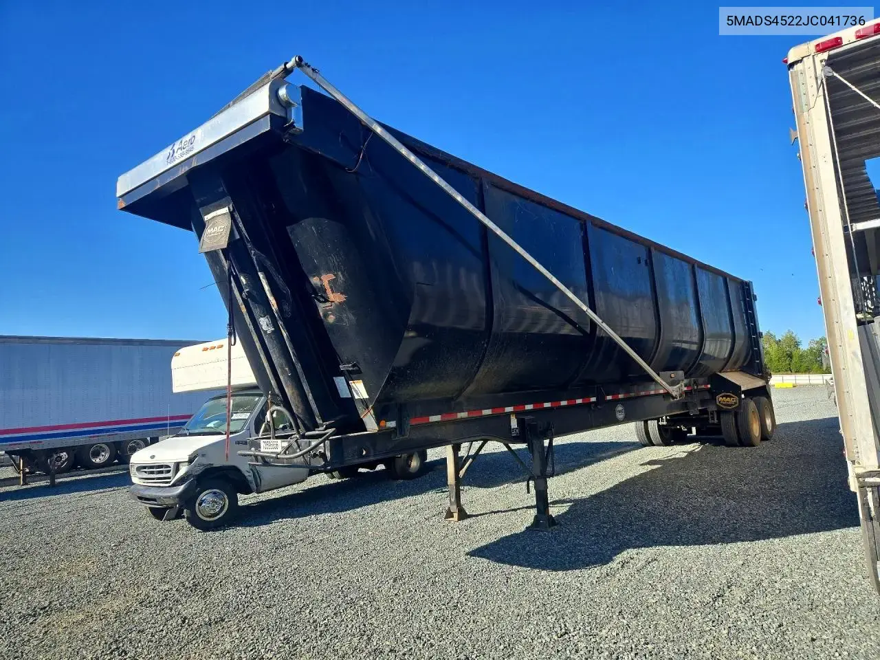 2018 Mac End Dump Trailer
