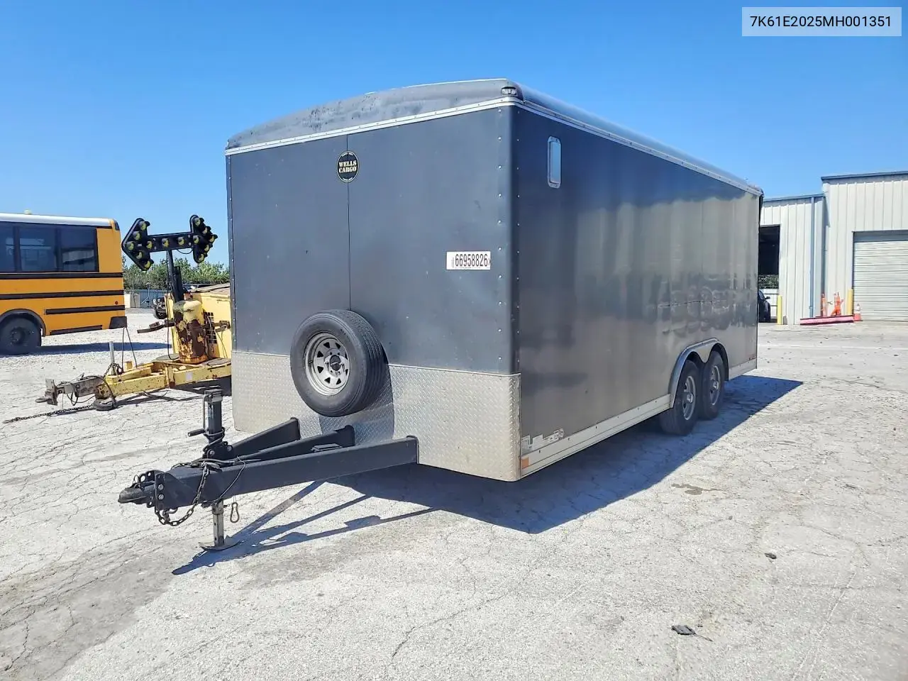 2021 Wells Cargo Whd8520T3 Enclosed Cargo Trailer