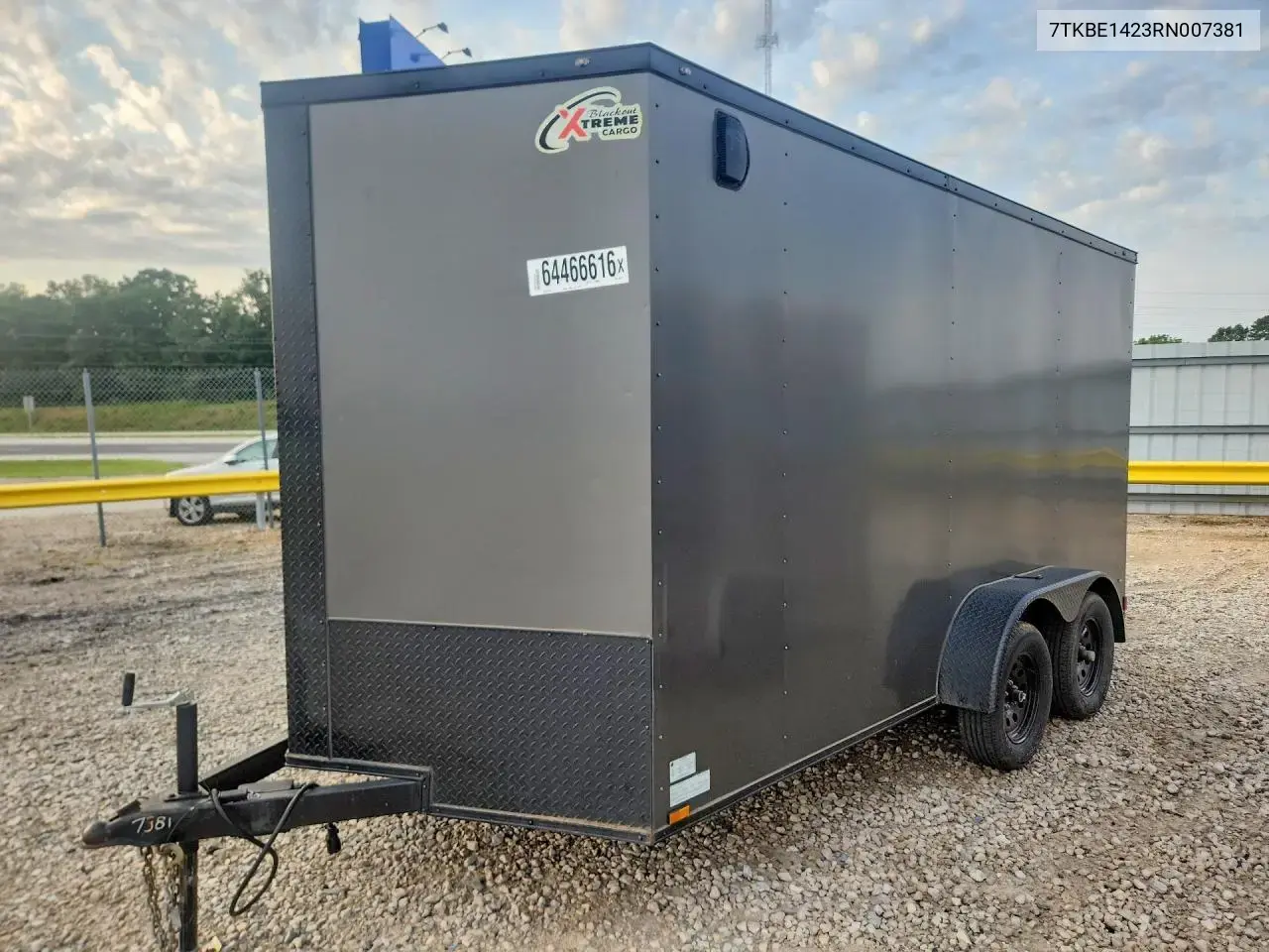 2024 Giddy Up 7X14Ta Enclosed Cargo Trailer