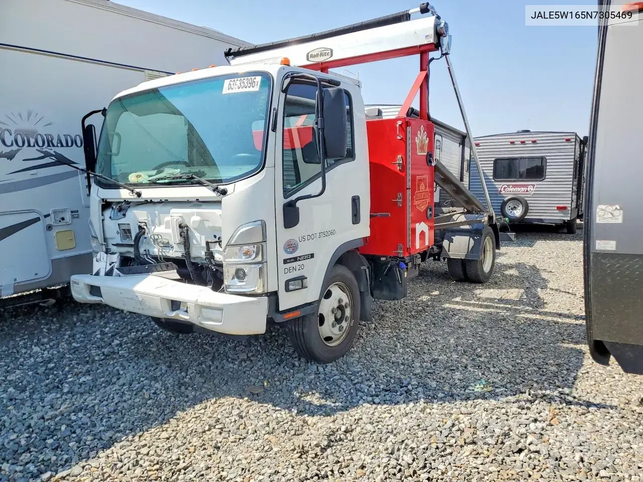2022 Isuzu Nrr Roll-Off Container Truck